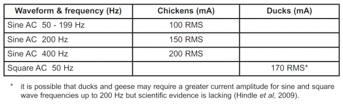 chicken slaughterhouse stun bath